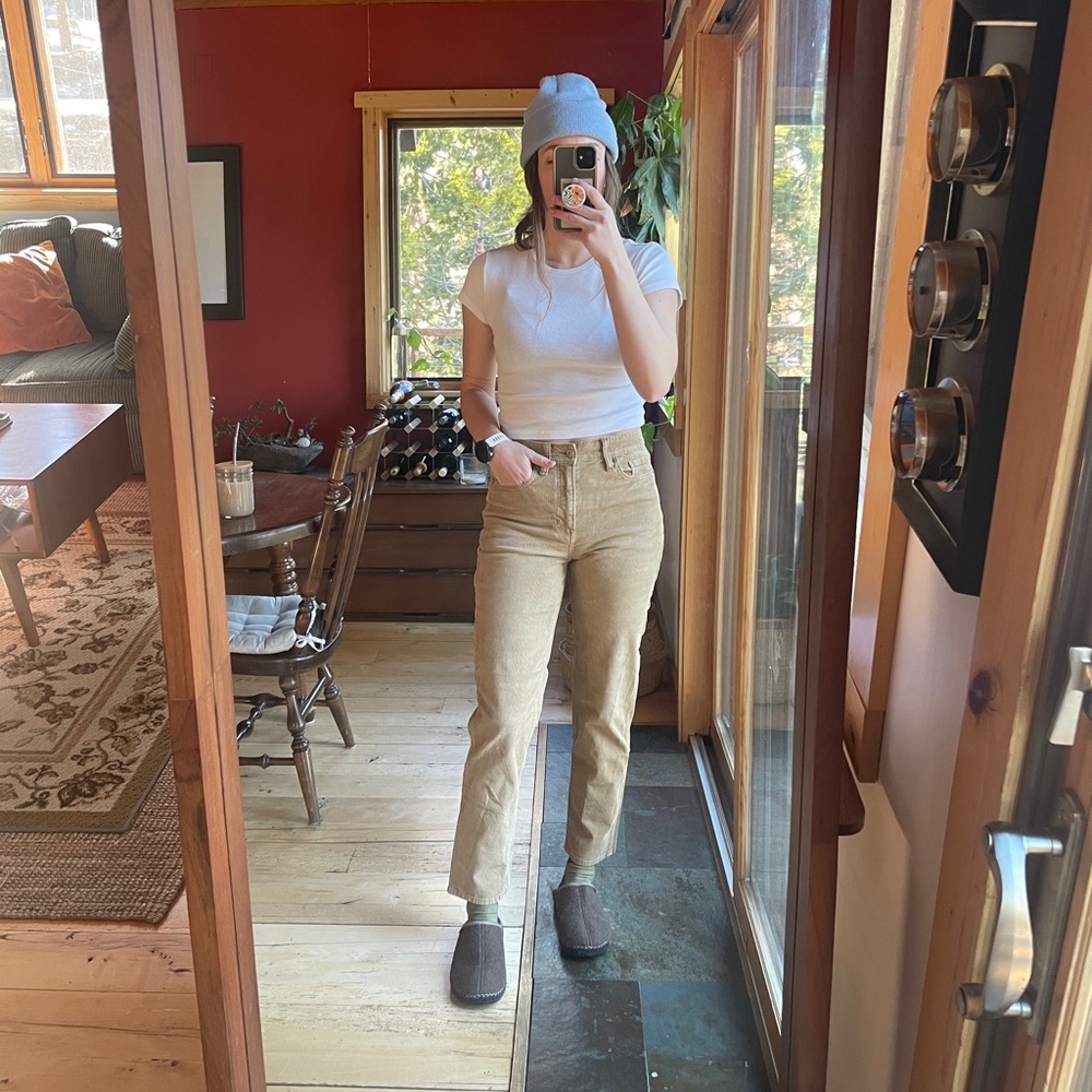 Tan corduroy pants